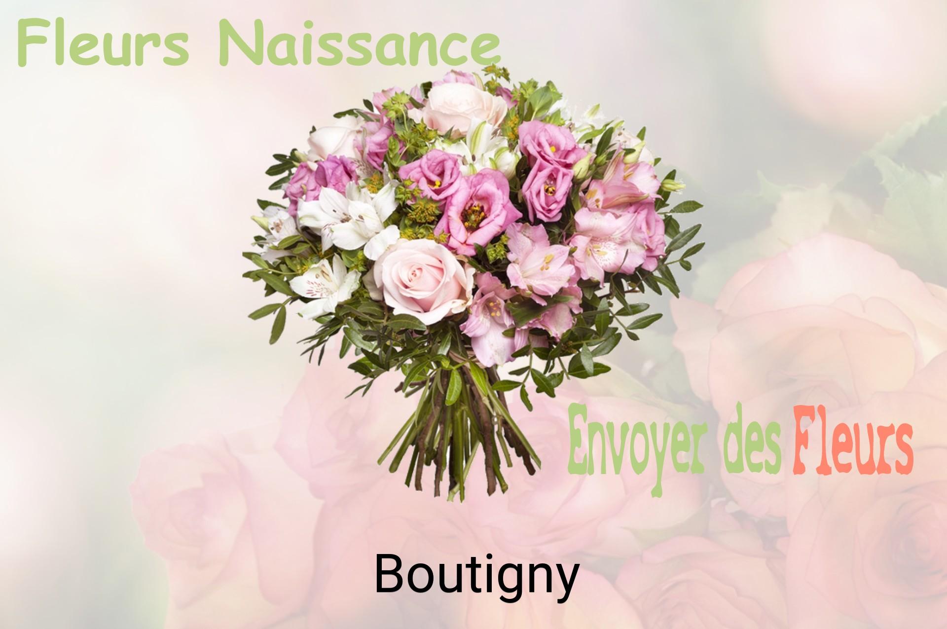 Bouquet de fleurs de naissance livré à Boutigny